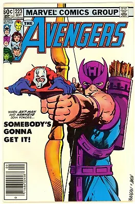 Buy Avengers #223 (1982) Newsstand - Classic Cover!  Taskmaster Appearance • 19.21£