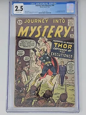 Buy Journey Into Mystery 84 ~CGC 2.5 ~ 1st Jane Foster/2nd Thor • 871.75£