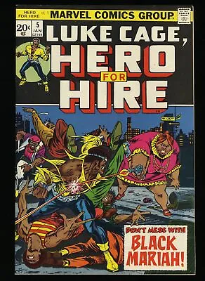 Buy Hero For Hire #5 VF/NM 9.0 1st Black Mariah! Marvel 1973 • 40.93£