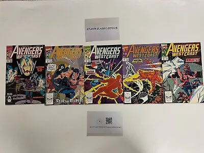 Buy 5 Avengers West Coast Marvel Comic Books # 62 63 64 65 66      15  NO5 • 35.49£