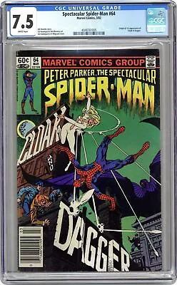 Buy Spectacular Spider-Man Peter Parker #64D CGC 7.5 1982 4048761005 • 73.53£