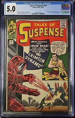 Buy Tales Of Suspense #46 CGC VG/FN 5.0 1st Appearance Crimson Dynamo! Marvel 1963 • 196.86£