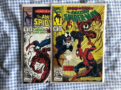 Buy Amazing Spider-Man 361, 362 (1992) 1st App Of Carnage. 1st Print. Venom App • 105.99£