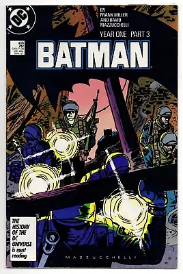 Buy Batman Vol 1 No 406 Apr 1987 (VFN) (8.0) DC, Modern Age, Batman Year One Part 3 • 19.99£