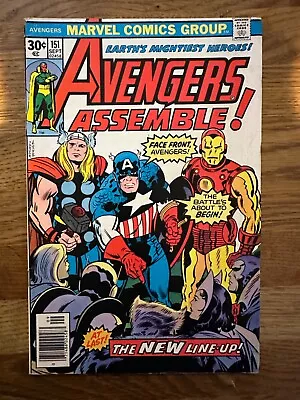 Buy Avengers 151. The Old Order Changeth, In More Ways Than One! Marvel 1976. • 12£