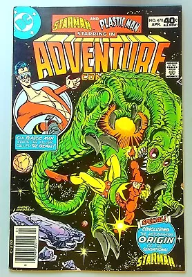 Buy Adventure Comics #470 ~ DC 1980 ~ STARMAN & PLASTIC MAN Ditko Staton VF/NM • 8£