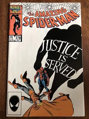 Buy The Amazing Spider-Man 278 Justice Is Served - Death Of Wraith Marvel Comics 198 • 10.79£