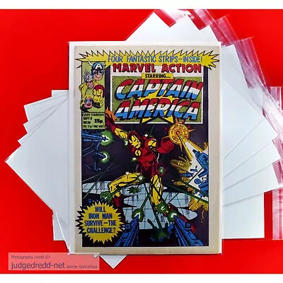Buy Marvel Action # 29 Captain America Comic UK + Comic Bag And Board (Lot 578 ) • 8.50£