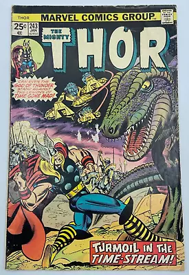 Buy The Mighty Thor Vol. 1 No. 243, Vintage 1976 Marvel Comics • 4£