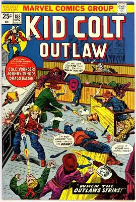 Buy Kid Colt Outlaw 188 High Grade Keller Shores Marvel Bronze Age Western 1974 Bin • 9.37£