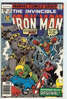 Buy Iron Man #114 7.5 // 1st Appearance Of Arsenal 1978 • 26.37£