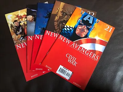 Buy Marvel Comics The New Avengers Issues 21-25 2006  Civil War  • 10£