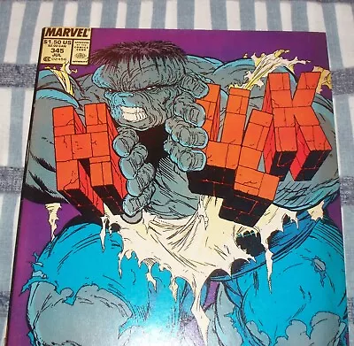Buy The Incredible HULK #345 Todd McFarlane Art From July 1988 F/VF (7.0) News Stand • 34.03£