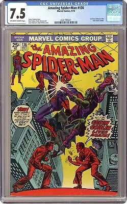 Buy Amazing Spider-Man #136 CGC 7.5 1974 4341795001 • 138.56£