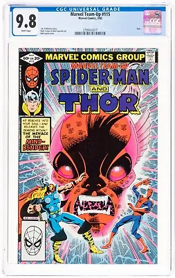 Buy Marvel Team-Up #115 CGC 9.8 White Pages SPIDER-MAN Thor 1st Meru The Mind-Bender • 124.81£
