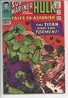 Buy Tales To Astonish #79 F+(7.0) 1966 - King Kirby Hulk Vs Hercules Battle Cover • 79.95£