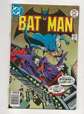 Buy Batman #286 (1977) Joker Cover High Grade VF 8.0 • 38.71£