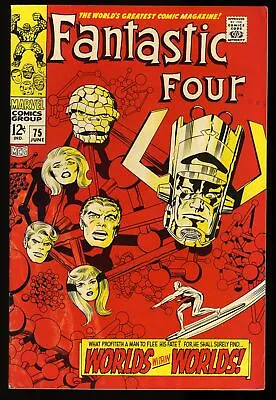 Buy Fantastic Four #75 FN/VF 7.0 Silver Surfer Galactus! Jack Kirby Cover! • 63.48£