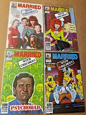Buy MARRIED WITH CHILDREN Comic Book 4 Book Lot #1,2,3,5 Now Comics • 19.10£