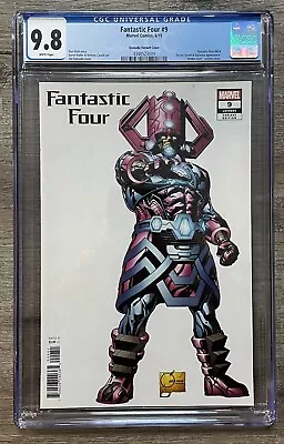 Buy Fantastic Four #9 CGC 9.8 Joe Quesada 1:100 Hidden Gem Galactus Variant, 2019 • 158.86£