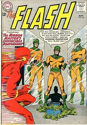 Buy Flash   # 136    FINE    May 1963  1st Dexter Miles.  Mirror Master App.  Full P • 56.22£