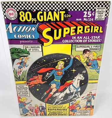 Buy Action Comics #334 Dc Silver Age 80 Page Giant Super-cat 1st App *1966* 7.0* • 50.55£
