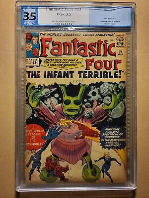 Buy Fantastic Four #24 Pgx Vg-3.5. 12¢ - Infant Terrible. 1964 • 79£
