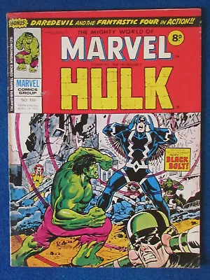Buy The Mighty World Of Marvel Incredible Hulk Marvel Comic Issue 186 - 1976 • 5.99£