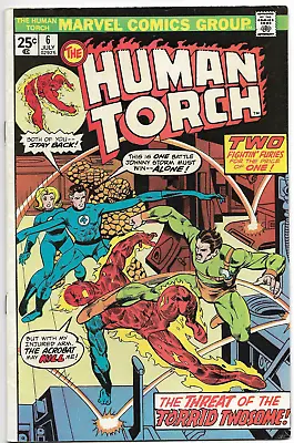 Buy Human Torch #6 -  The Threat Of The Torrid Twosome  - 1975 Marvel Comic • 14.99£
