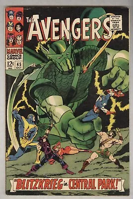 Buy Avengers #45 October 1967 VG+ Classic Super-Adaptoid Cover • 12.61£