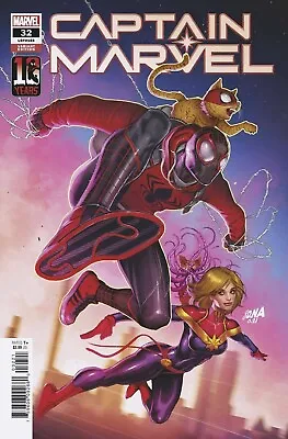 Buy CAPTAIN MARVEL #32 - Miles Morales 10 Years Variant - New Bagged • 5.45£