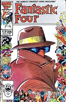 Buy Fantastic Four #296 - 25th Anniversary Border - High Grade! • 3.95£