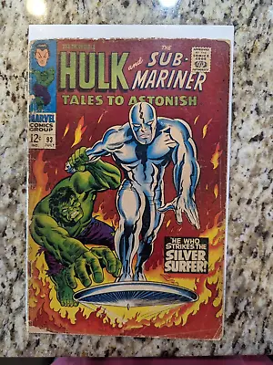 Buy Tales To Astonish #93 Good - Silver Surfer Vs Incredible Hulk! Marvel 1967 • 75.20£