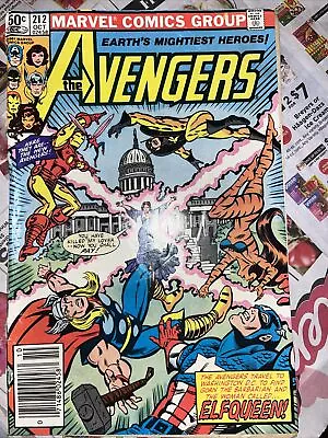 Buy Avengers #212 - Marvel Comics 1981 - 1st Appearance Of Elfqueen - See Pics • 4.02£