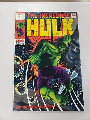 Buy Incredible Hulk #111 - 1969 - 1st Appearance Of Galaxy Master - Silver Age Key • 56.87£