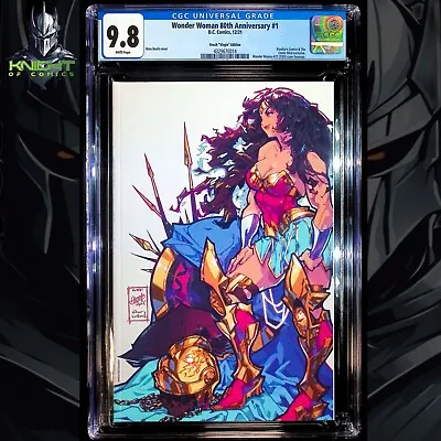 Buy Wonder Woman 80th Anniversary #1 - Besch Virgin Variant +coa Ltd 1000 Cgc 9.8 • 63.56£