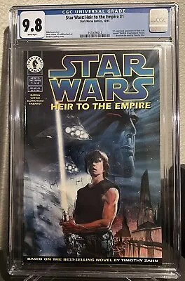 Buy Star Wars Heir To The Empire #1 CGC 9.8 1st Admiral Thrawn Mara Jade Dark Horse • 395.30£