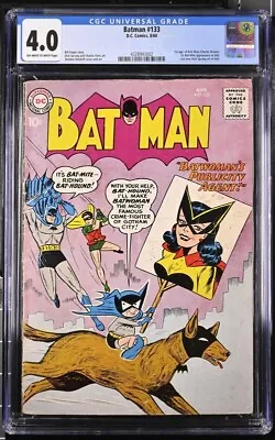 Buy BATMAN # 133 DC Comics 8/1960 CGC 4.0 Universal Grade 1st KITE-MAN 1st BATMITE • 237.08£
