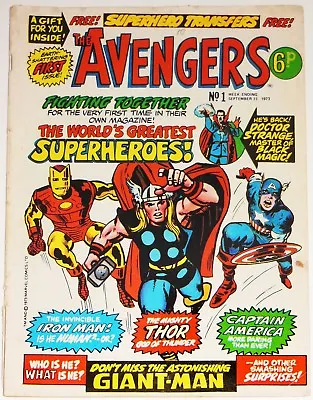 Buy The Avengers #1~1st Captain America~marvel Comics Uk~repro Transfers~kirby~ditko • 318.65£