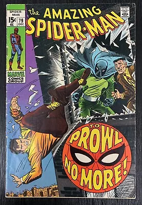 Buy 1969 Marvel Comics The Amazing Spider-man #79 To Prowl No More! • 64.34£
