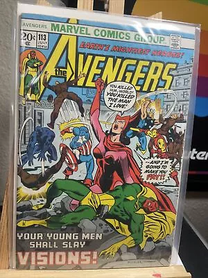 Buy Avengers #113 2nd Mantis! Swordsman!  Marvel 1973 • 13.44£