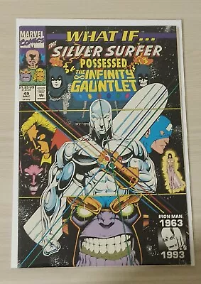 Buy What If #49:  Silver Surfer Possessed The Infinity Gauntlet  Marvel 1993 • 27£