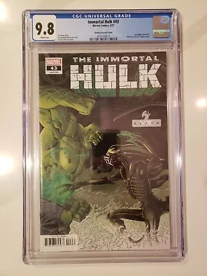 Buy Immortal Hulk 43 Shalvey Variant CGC 9.8 Marvel Comics 2019 Alien • 38.74£