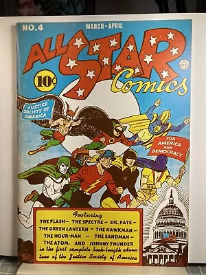 Buy Flashback 06: All Star Comics #4 Reprint (1974) Very Good Condition • 17.39£