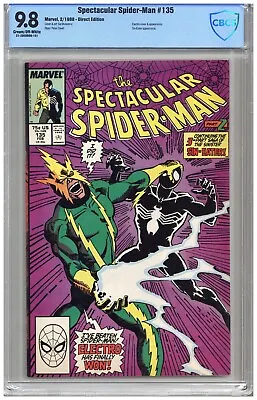 Buy Spectacular Spider-Man  #135  CBCS   9.8   NMMT  Cream/off Wht Pgs  2/88  Electr • 102.78£