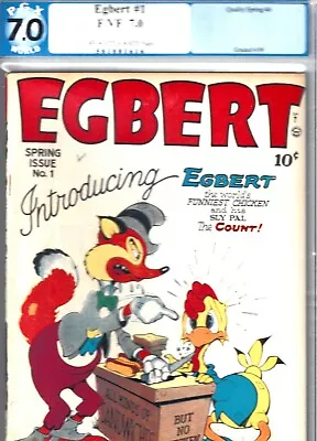 Buy Egbert #1-pgx 7.0- 1946 Worlds Funniest Chicken!- Quality • 277.23£