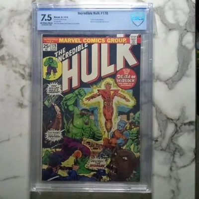 Buy Warlock * In Incredible Hulk # 178 CGC 7.5 (1974) * Warlock Dies & Is Reborn • 67.20£