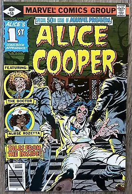 Buy Marvel Premiere Alice Cooper Comic #50 (marvel,1979) Bronze Age ~ • 54.44£
