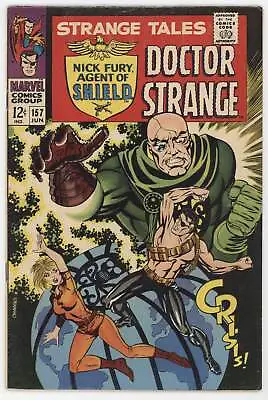 Buy Strange Tales 157 Marvel 1967 VG Nick Fury Dr. Strange 1st Living Tribunal • 39.04£