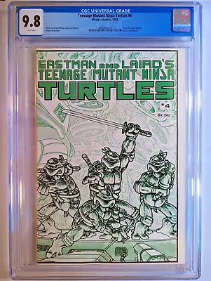 Buy Teenage Mutant Ninja Turtles #4, Vol 1, 1st Prt, CGC 9.8 (Mirage 1985) FREE SHIP • 791.80£